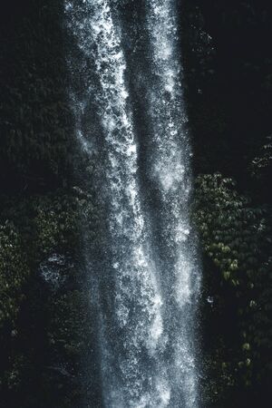 Tiu Kelep waterfall in the north of Lombokの写真素材
