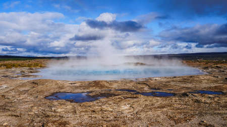 Hot Springs Icelandの写真素材