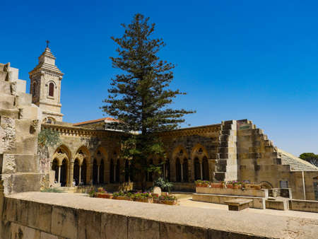 Israel Jerusalem beautiful christian church on top of the mountainの写真素材