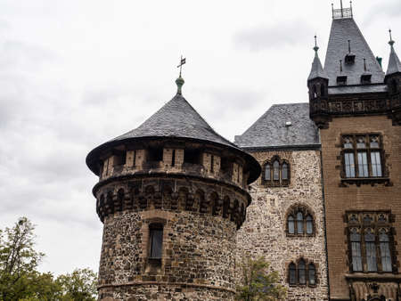 Germany Wernigerode Harz nice old castle on top of the mountainのeditorial素材