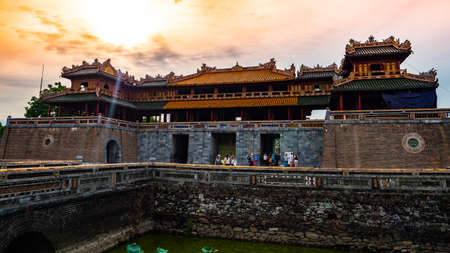 Vietnam Unseco old imperial city hue castleのeditorial素材