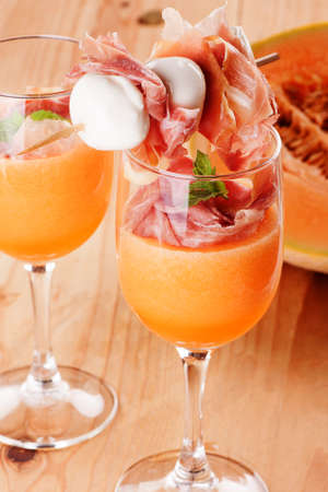 Cantaloupe smoothieの写真素材