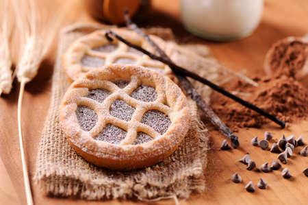 Mini chocolate cakesの写真素材