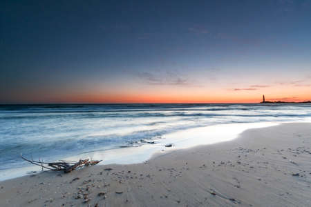 Sunset on mediterranean sea Torretta Granitola Mazara del Valloの写真素材