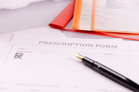 Rx prescription medicineの写真素材