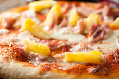 hawaiian pizzaの写真素材