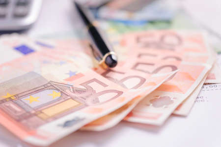 Euro banknotesの写真素材