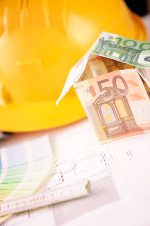 House made of moneyの写真素材
