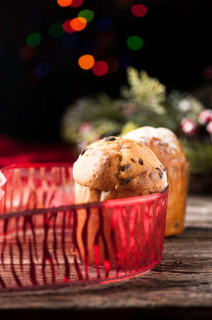 panettone Christmas cakeの写真素材