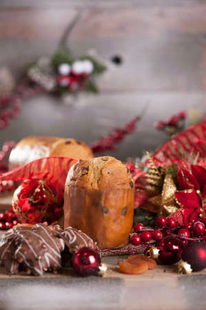 panettone Christmas cakeの写真素材