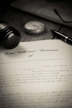 Last will Teastamentの写真素材
