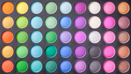 Colorful Eye Shadow Make Up Paletteの写真素材