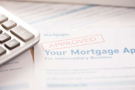 Mortgage application - approvedの写真素材