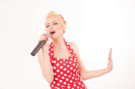 Singing Pinupの写真素材