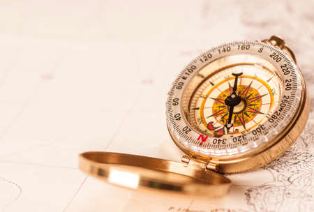 compass and map