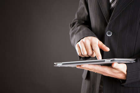 Business man working with a digital tablet