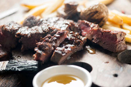 Grilled steakの写真素材