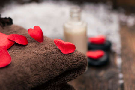 Valentine day. Wellness decorationの写真素材