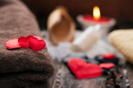 Valentine day. Wellness decorationの写真素材