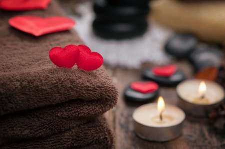 Valentine day. Wellness decorationの写真素材