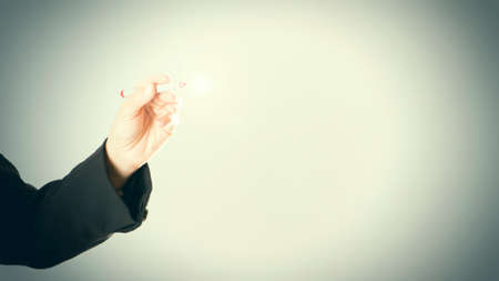 Business man using a markerの写真素材