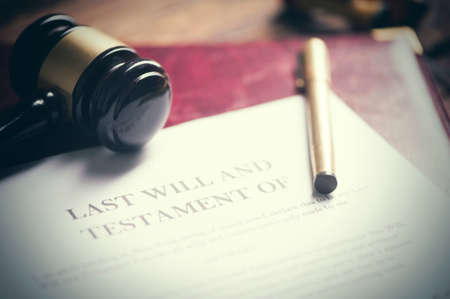 Last will testamentの写真素材