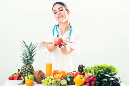 Nutritionist doctor womanの写真素材