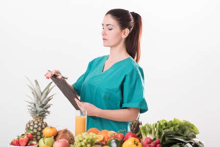 Nutritionist doctor womanの写真素材