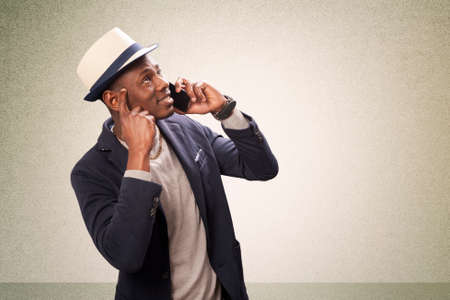 Man using a smart phoneの写真素材