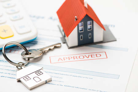 Approved mortgage loan agreement applicationの写真素材