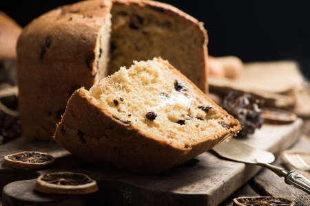 Panettone. Italian  christmas cake