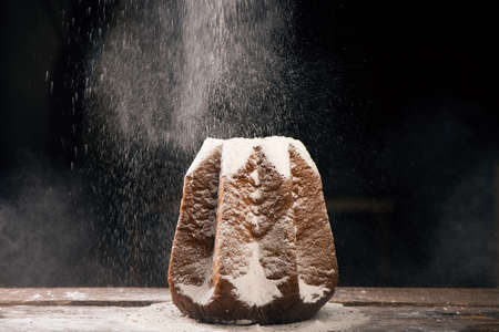 Pandoro. Italian traditional christmas cakeの写真素材