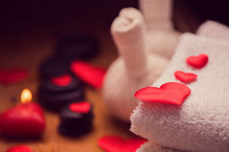 Valentine day. Wellness decorationの写真素材