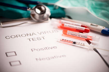 Middle East respiratory syndrome coronavirus test tube containing MERS-CoV close upの写真素材