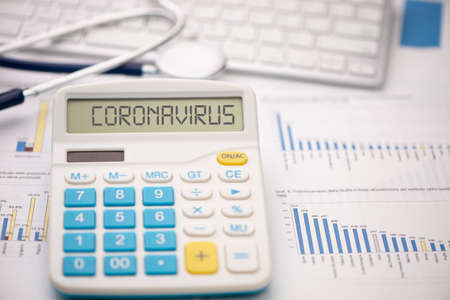 Coronavirus epidemic and its financial consequences.の写真素材