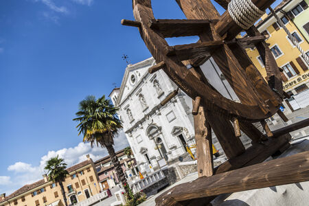View of the Palmanova square, Friuli Venezia Giulia, Italyのeditorial素材