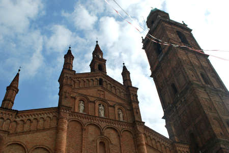 Caravaggio, Bergamo, Lombardy / Italy - September 30 2012: Church of Saints Fermo and Rusticoのeditorial素材