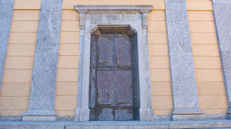 Capiago Intimiano, Como, Lombardy / Italy - August 3 2019: Church of Saints Vincenzo and Anastasioのeditorial素材