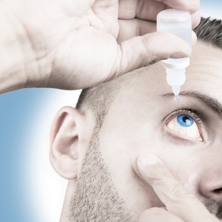 Contact lenses for vision correctionの写真素材