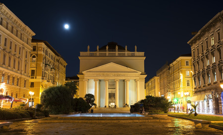 square of the city of Triesteのeditorial素材