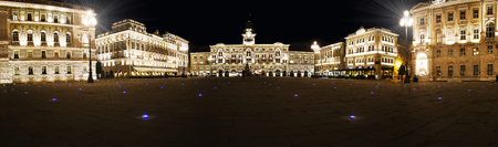 square of the city of Triesteの写真素材