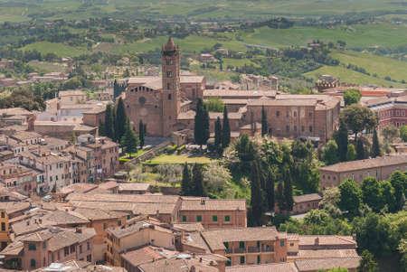 Siena, Aerial View From Mangia s Tower の写真素材