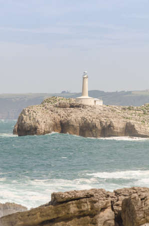Santander Coastline's Lighthouse. Cantabria North Spainの写真素材