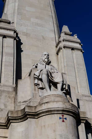 Cervantes's Statue  The Famous Writer of Madrid. Spainの写真素材