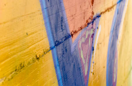 Walking in the streets of the city one can find more than grey の写真素材