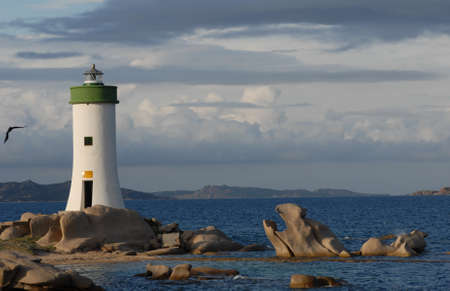 The lighthouse of Palau, Sardiniaの写真素材