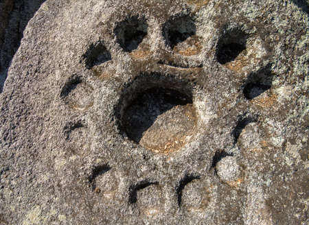 Oschiri, Rock altar of Santo Stefano, Sardiniaの写真素材