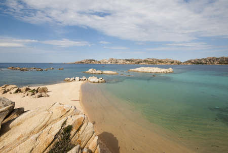 Archipelago of La Maddalena National Park. Seascape, Abbatoggia localityの写真素材