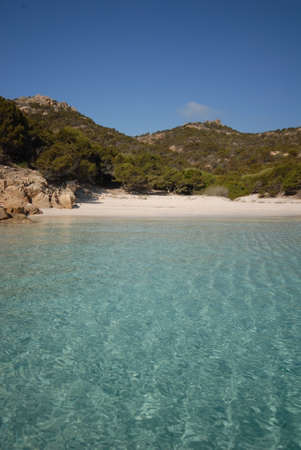 Archipelago of La Maddalena National Park. Seascape, Spargi island, Cala Connari localityの写真素材