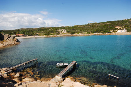 Archipelago of La Maddalena National Park. Seascape, Spalmatore localityの写真素材